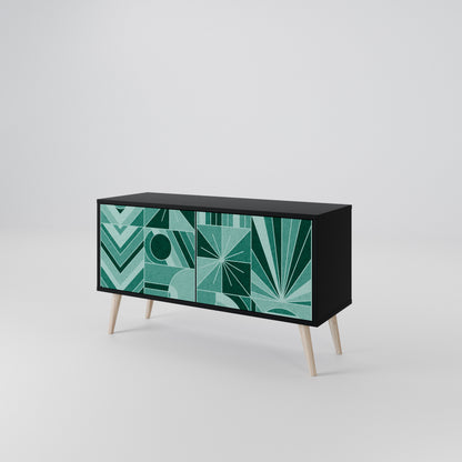 HARMONIC GRID Kompakt TV-bänk med 2 dörrar