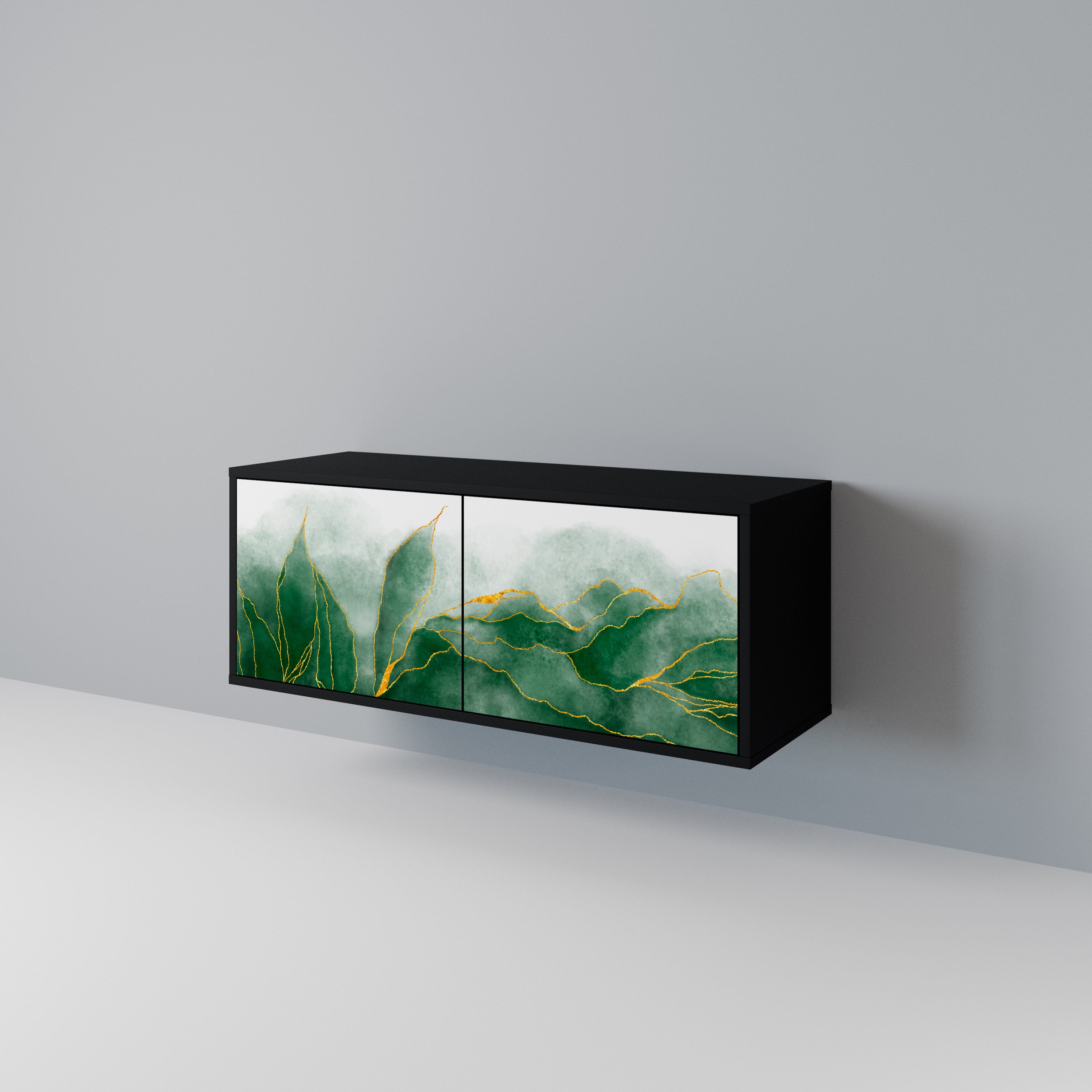 EXPENSIVE NATURE Compact 2-Door TV Cabinet