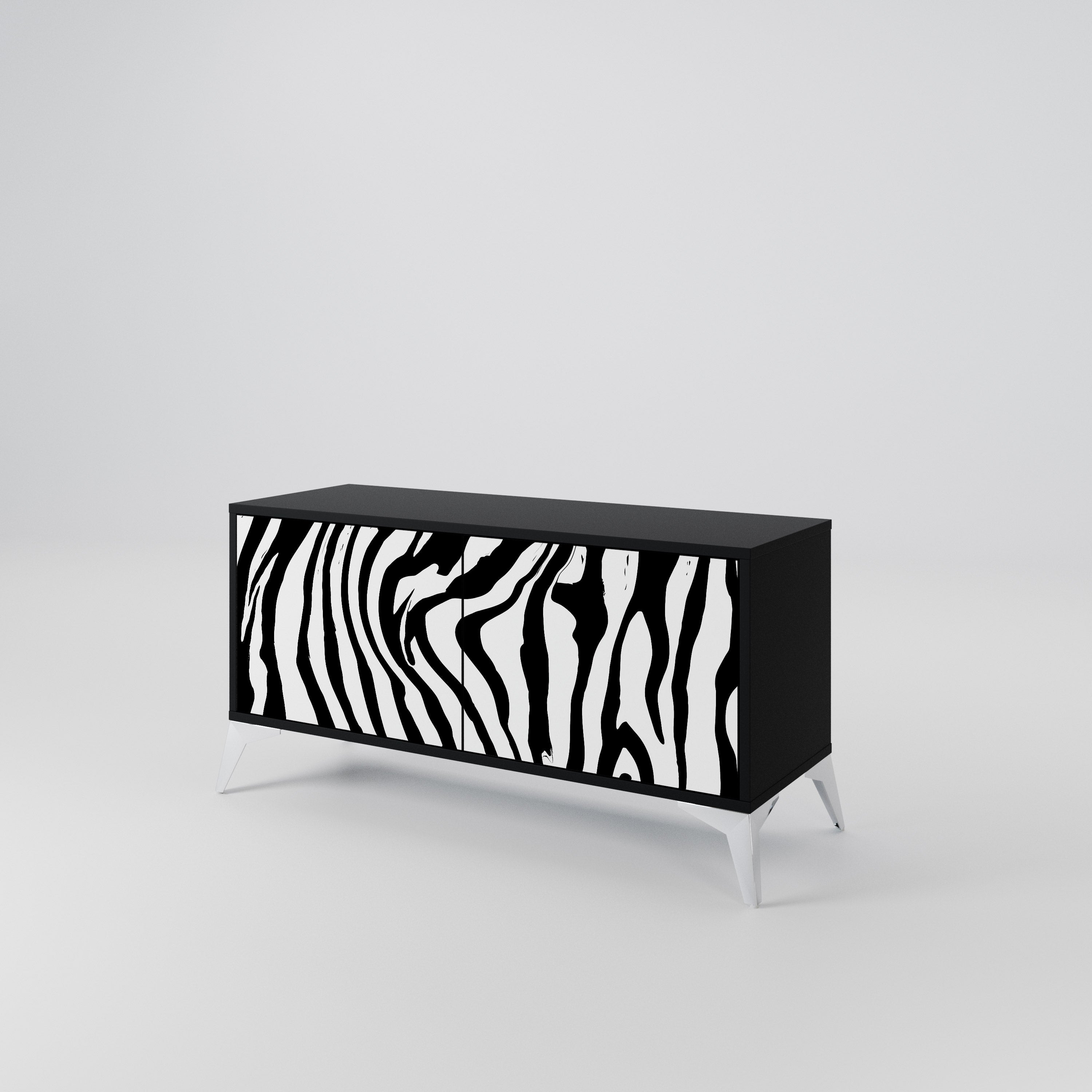 SPLENDID ZEBRA Compact 2-Door TV Cabinet