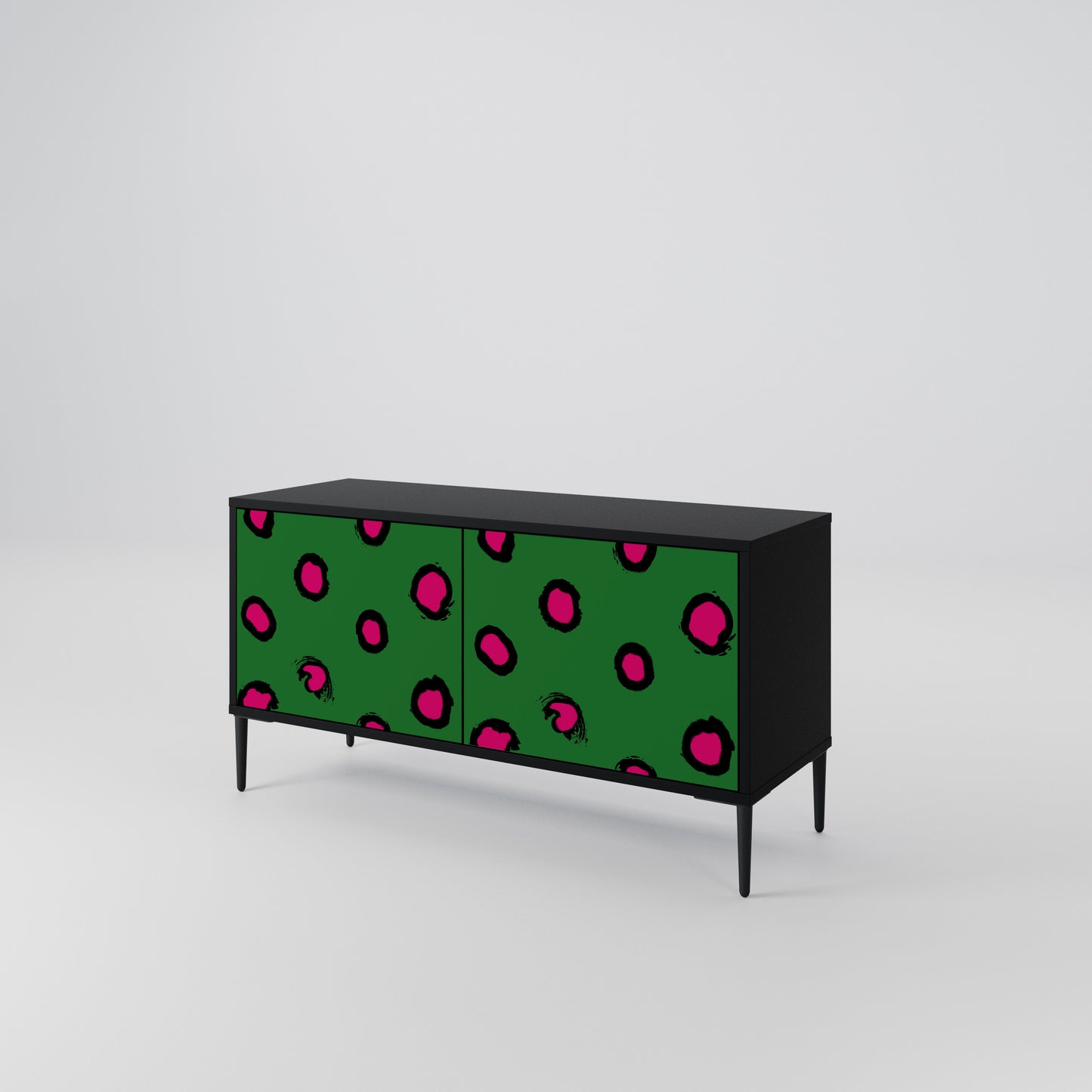 FUNKY SPOTS Kompakt TV-bänk med 2 dörrar