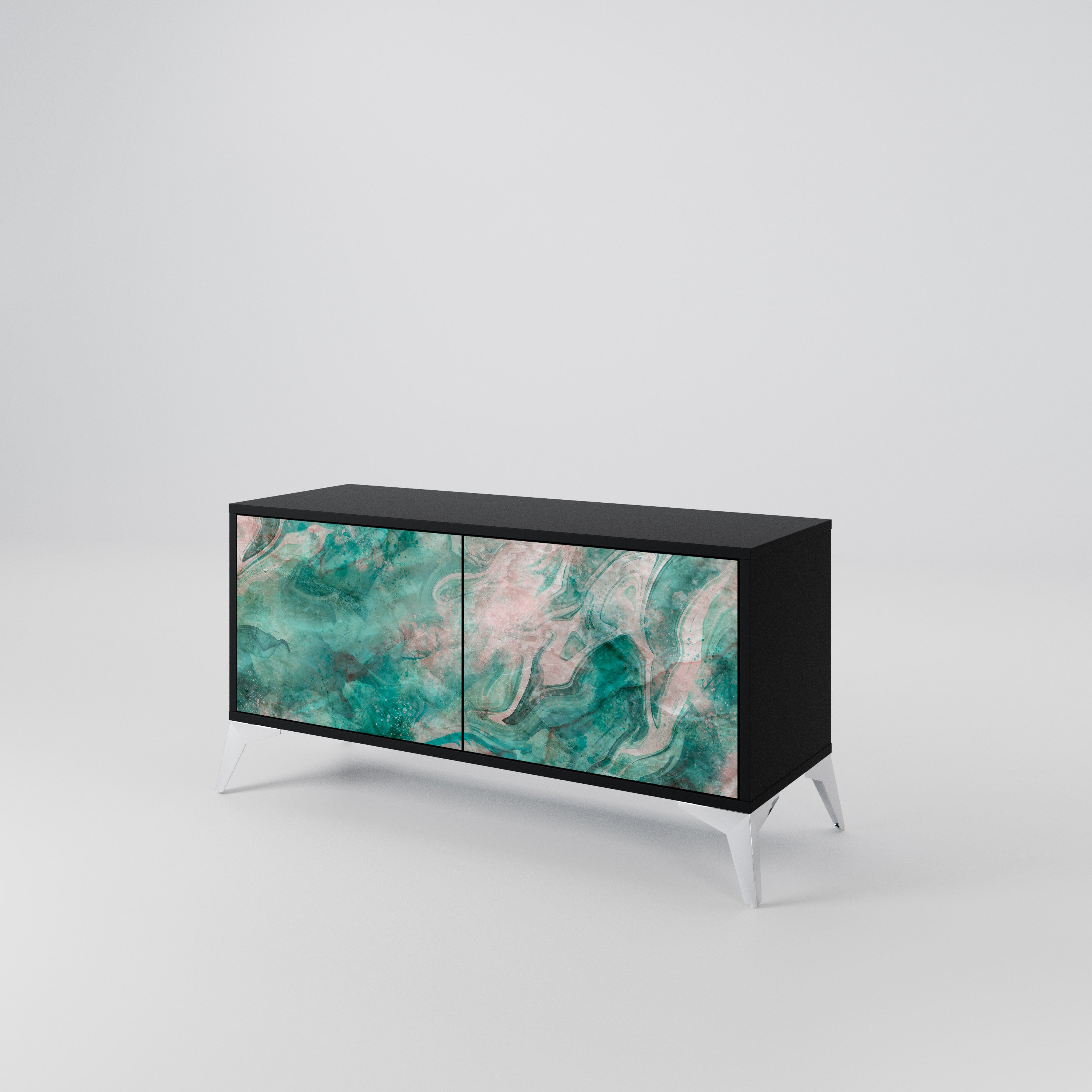 ABSTRACT ALCHEMY Compact 2-Door TV Cabinet