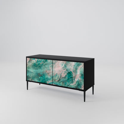 ABSTRACT ALCHEMY Kompakt TV-bänk med 2 dörrar