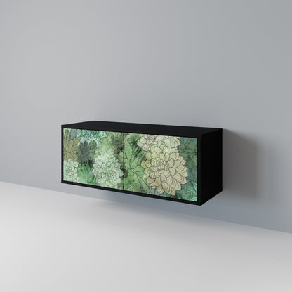 SUCCULENT CLUSTER Kompakt TV-bänk med 2 dörrar