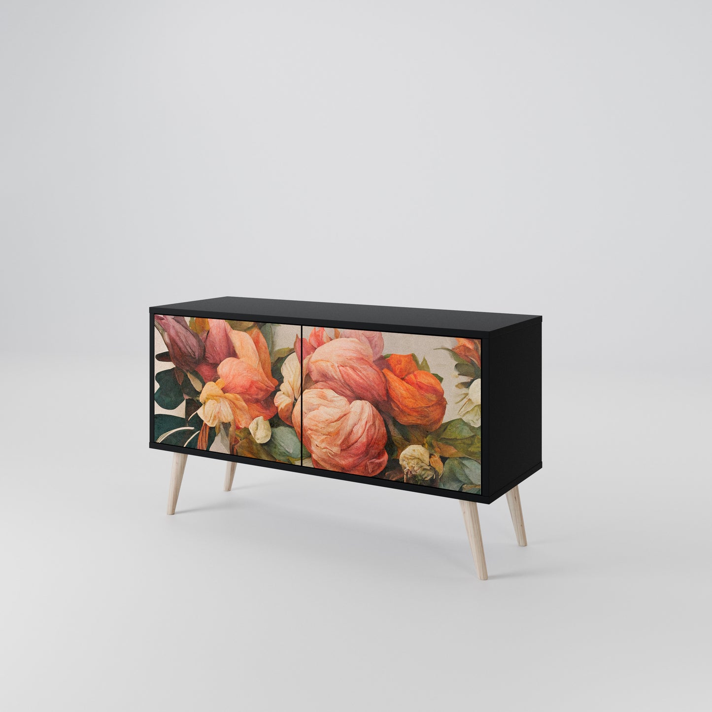 STYLISH BEAUTY Kompakt TV-bänk med 2 dörrar
