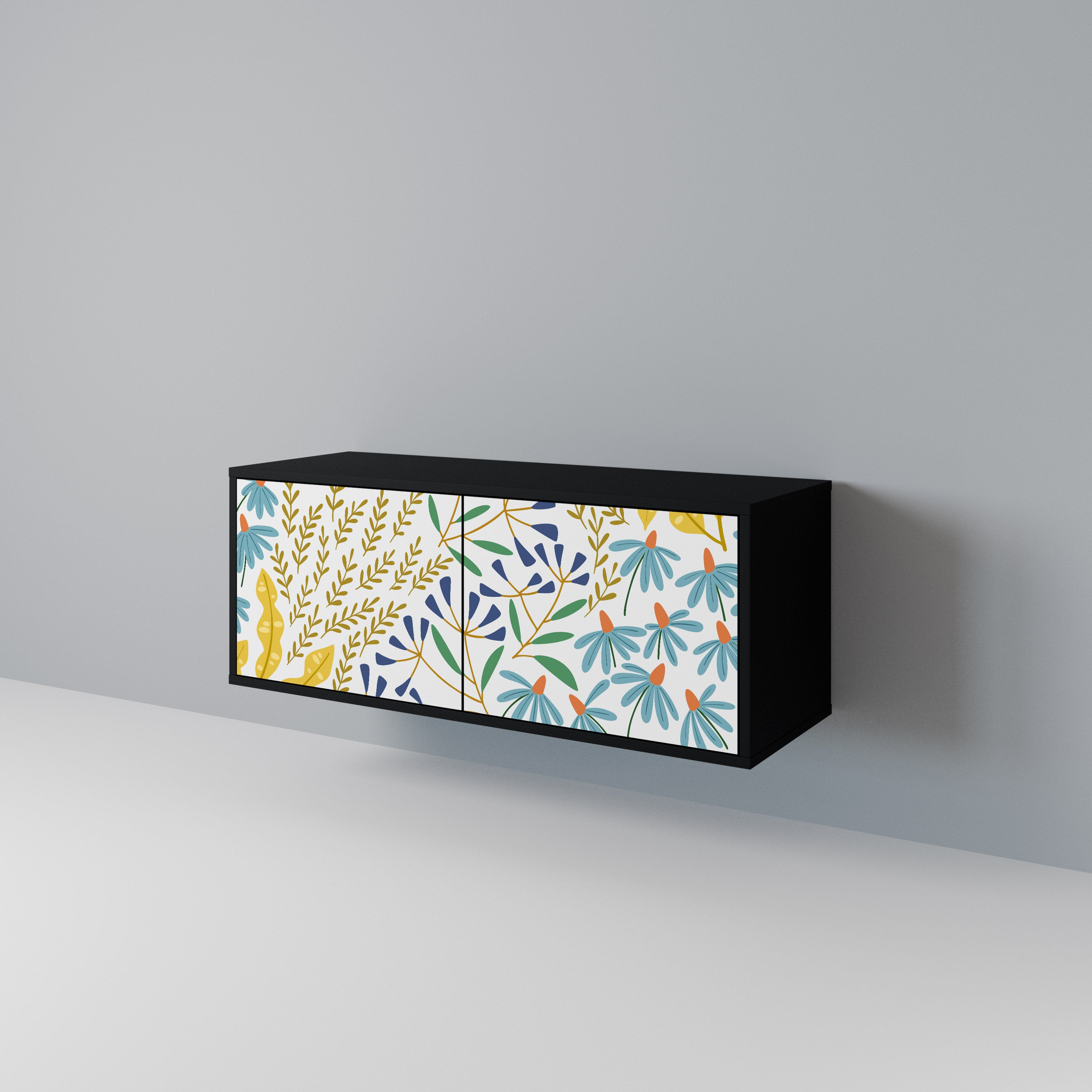 HELLO SPRING Compact 2-Door TV Cabinet