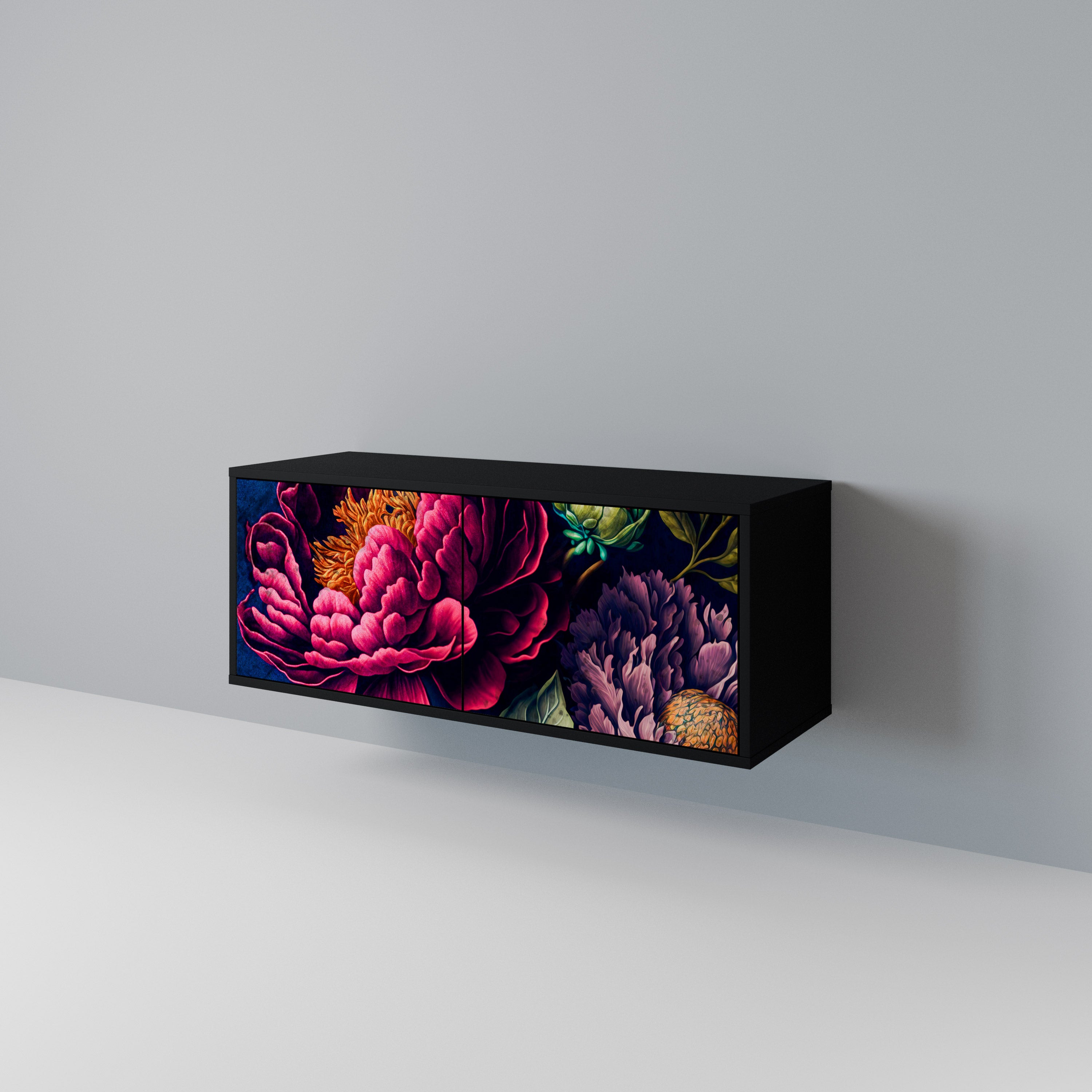 BLOOMING ELEGANCE Kompakt TV-bänk med 2 dörrar