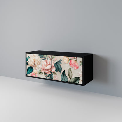 FLORAL GRACE Kompakt TV-bänk med 2 dörrar