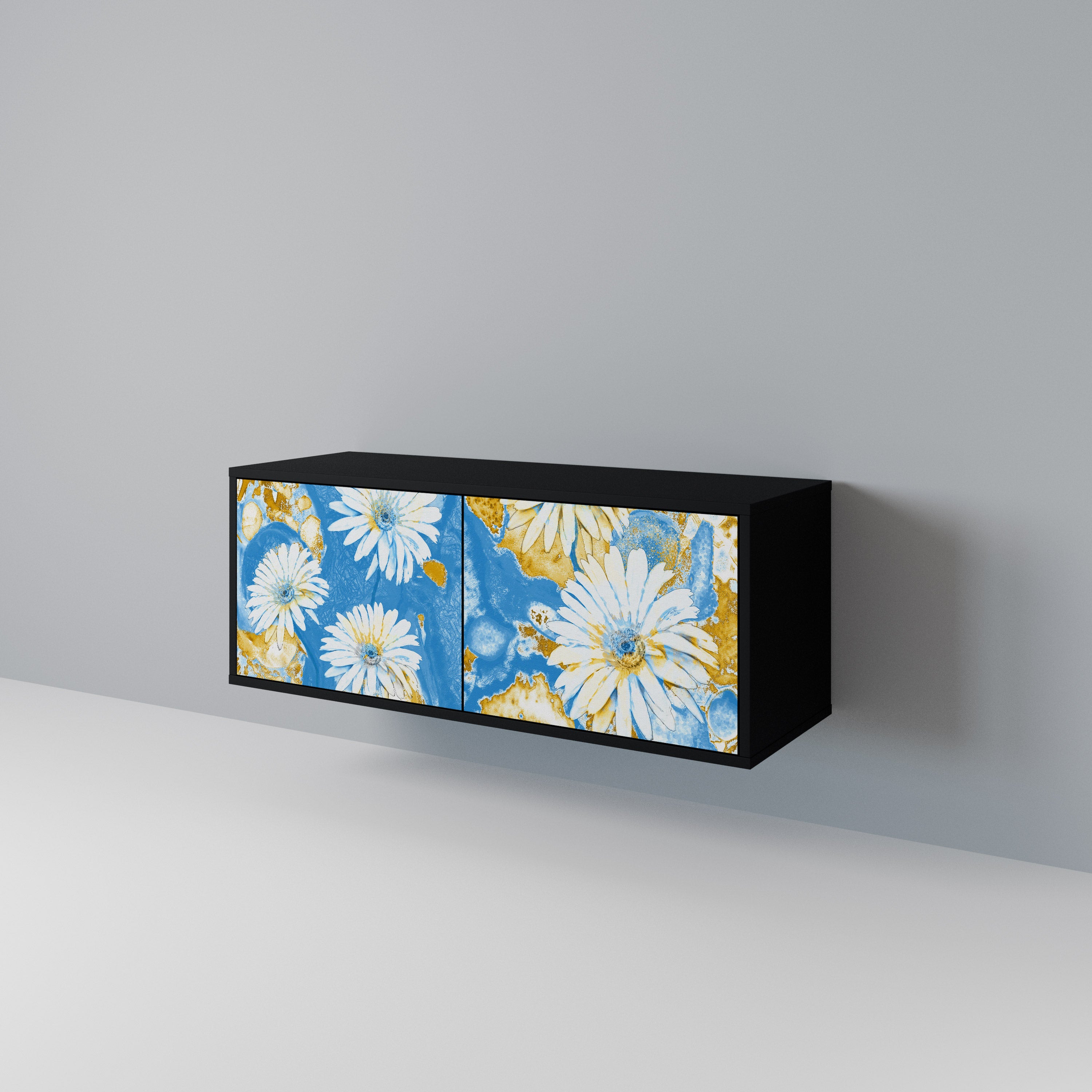DAISY LUXE Kompakt TV-bänk med 2 dörrar