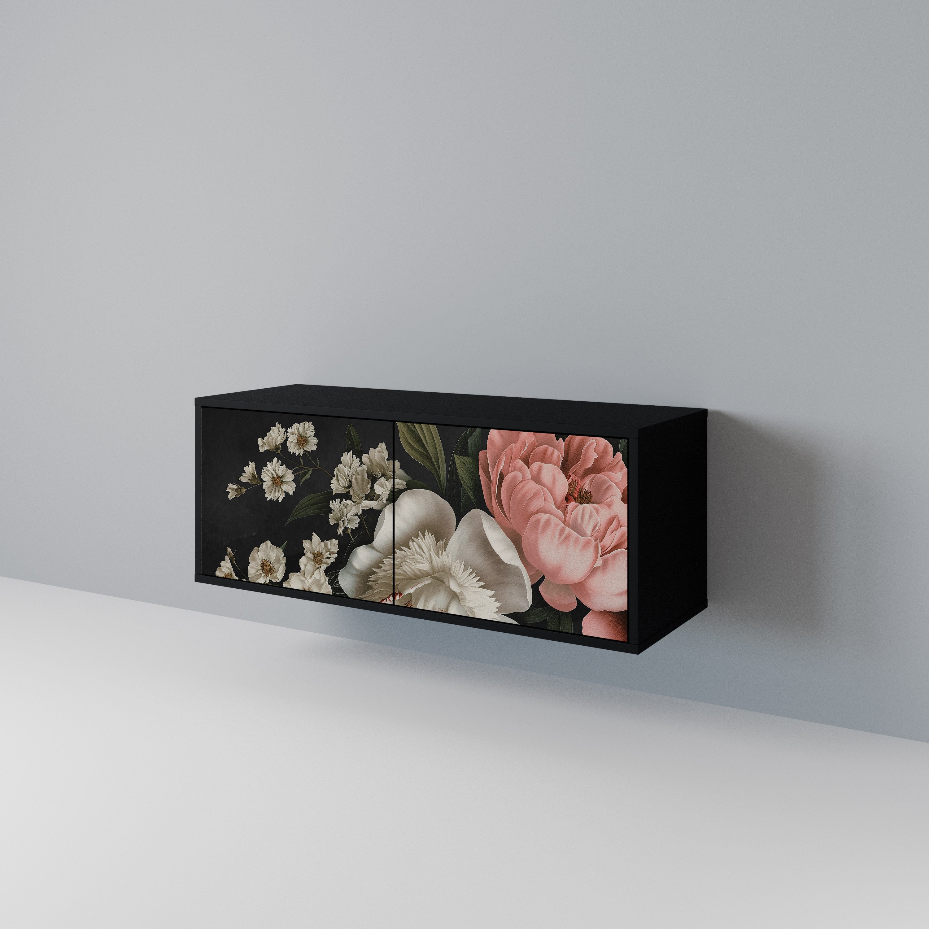 LUSH ELEGANCE Kompakt TV-bänk med 2 dörrar