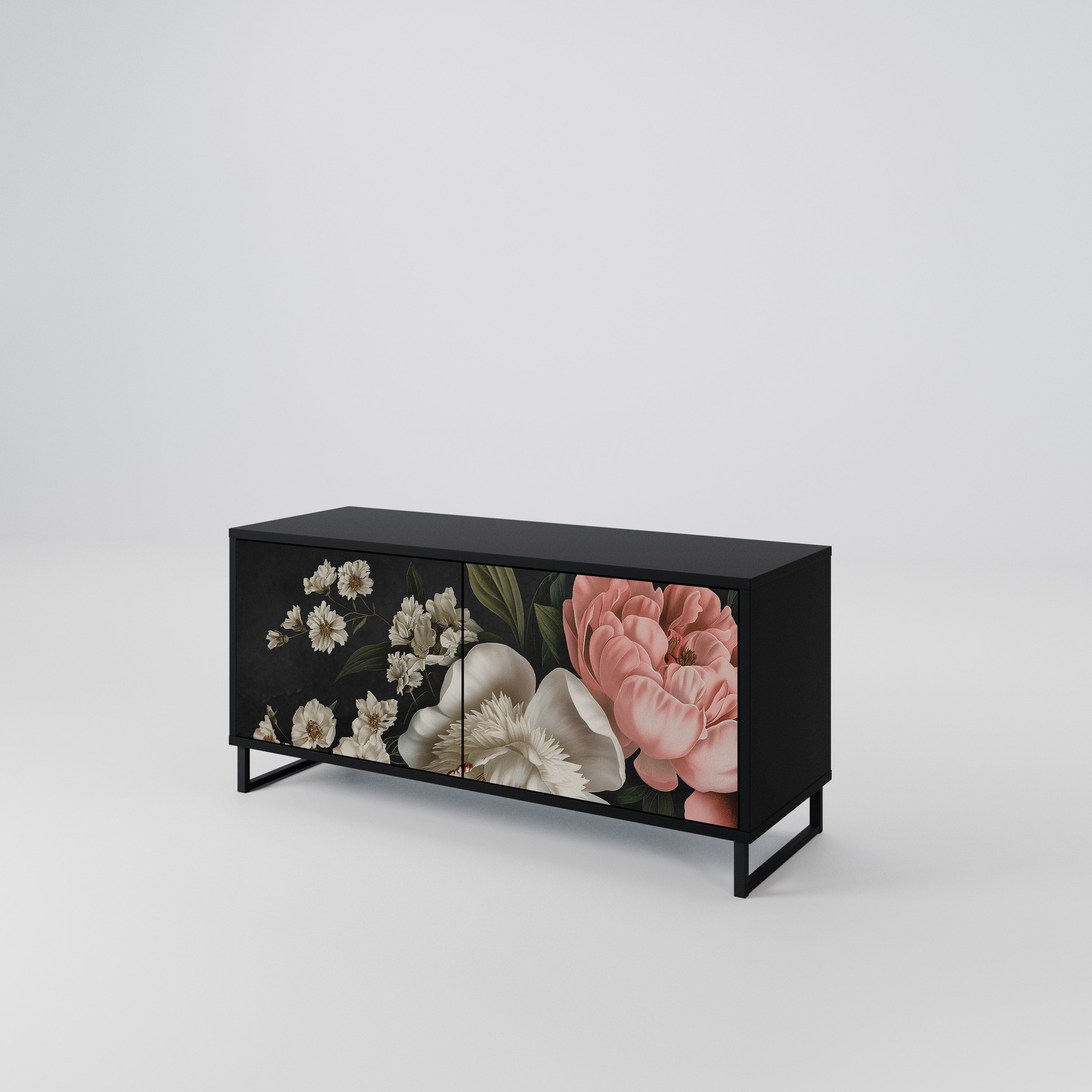 LUSH ELEGANCE Kompakt TV-bänk med 2 dörrar