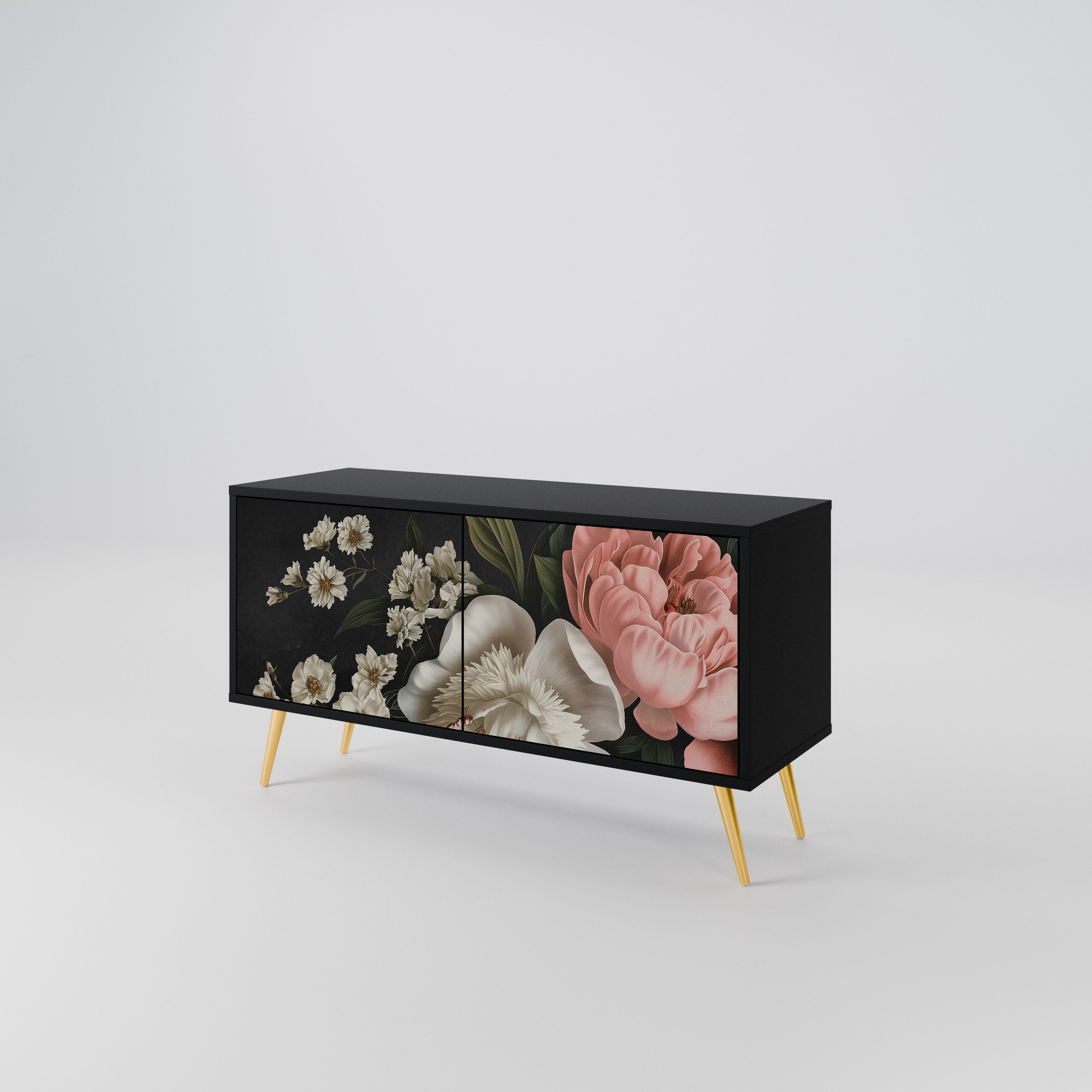LUSH ELEGANCE Kompakt TV-bänk med 2 dörrar
