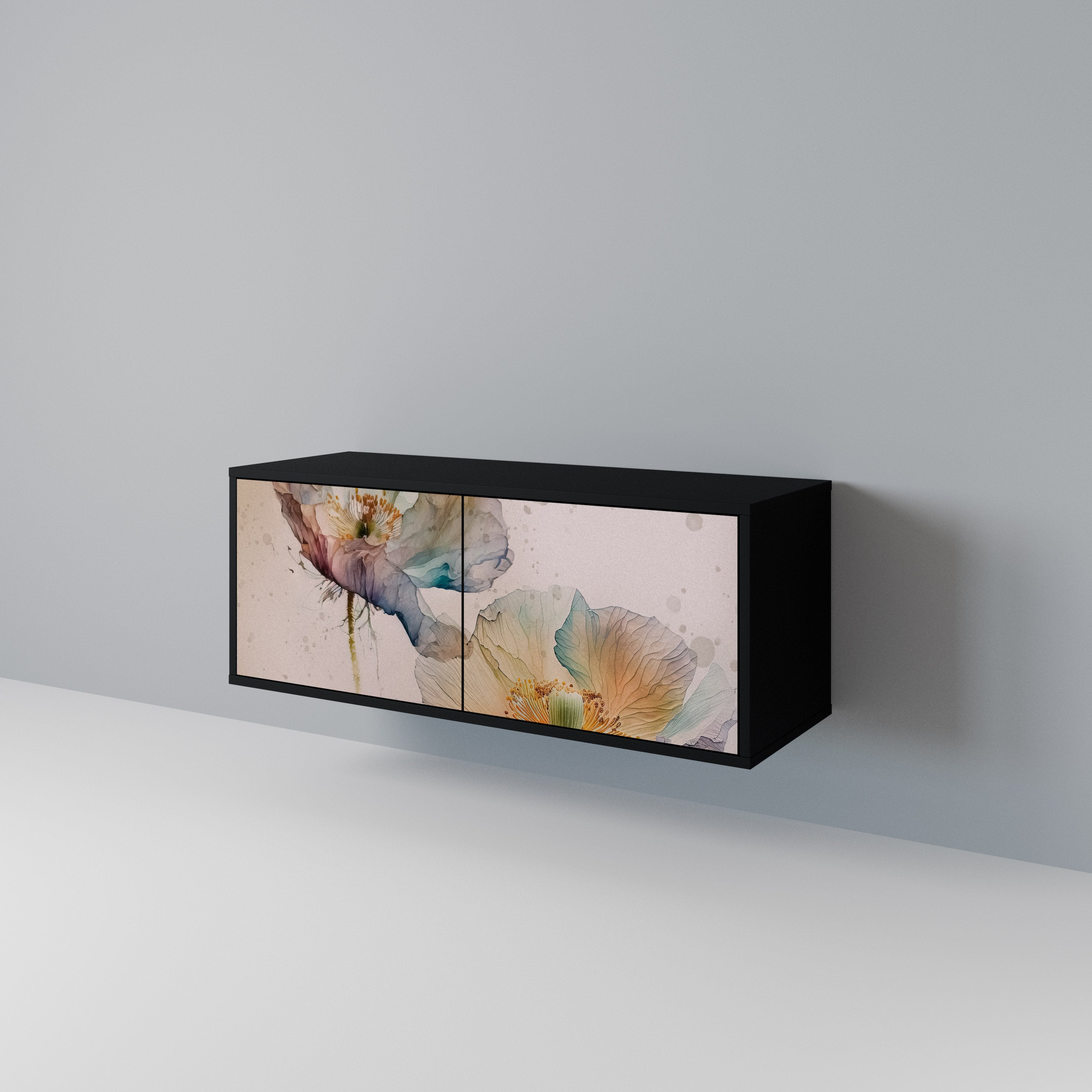 SOFTEN POPPY Kompakt TV-skåp med 2 dörrar