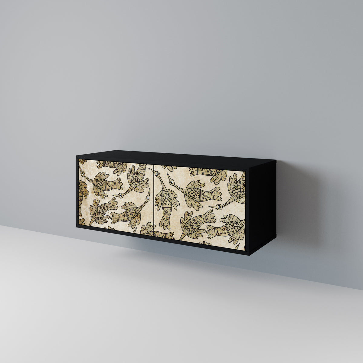 ALMONDINE SONGBIRD Kompakt TV-bänk med 2 dörrar