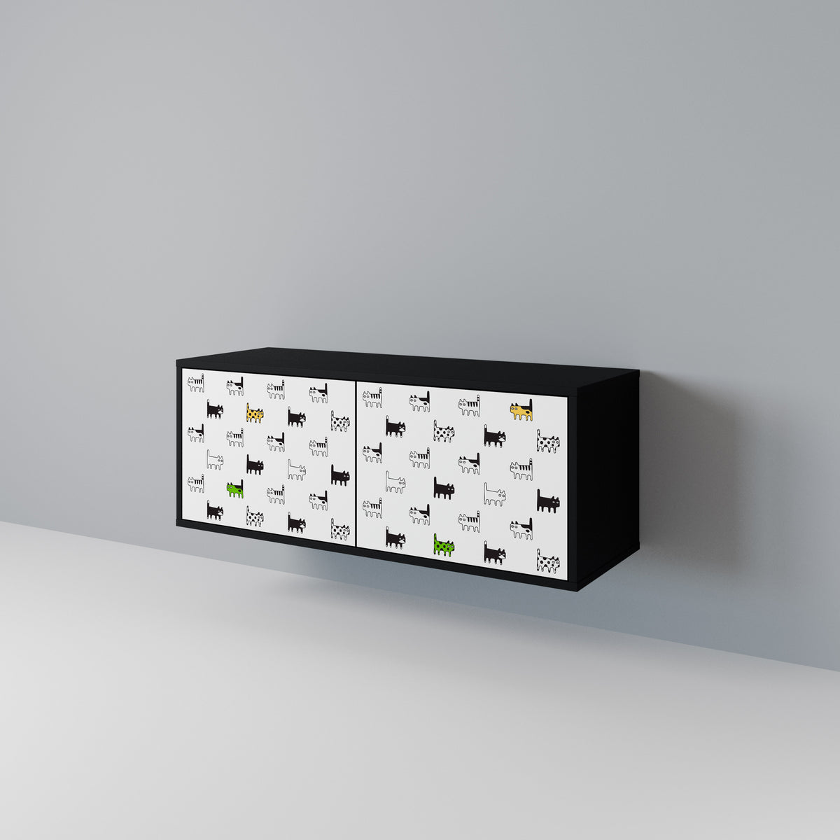 CATS COMPILATION Kompakt TV-bänk med 2 dörrar