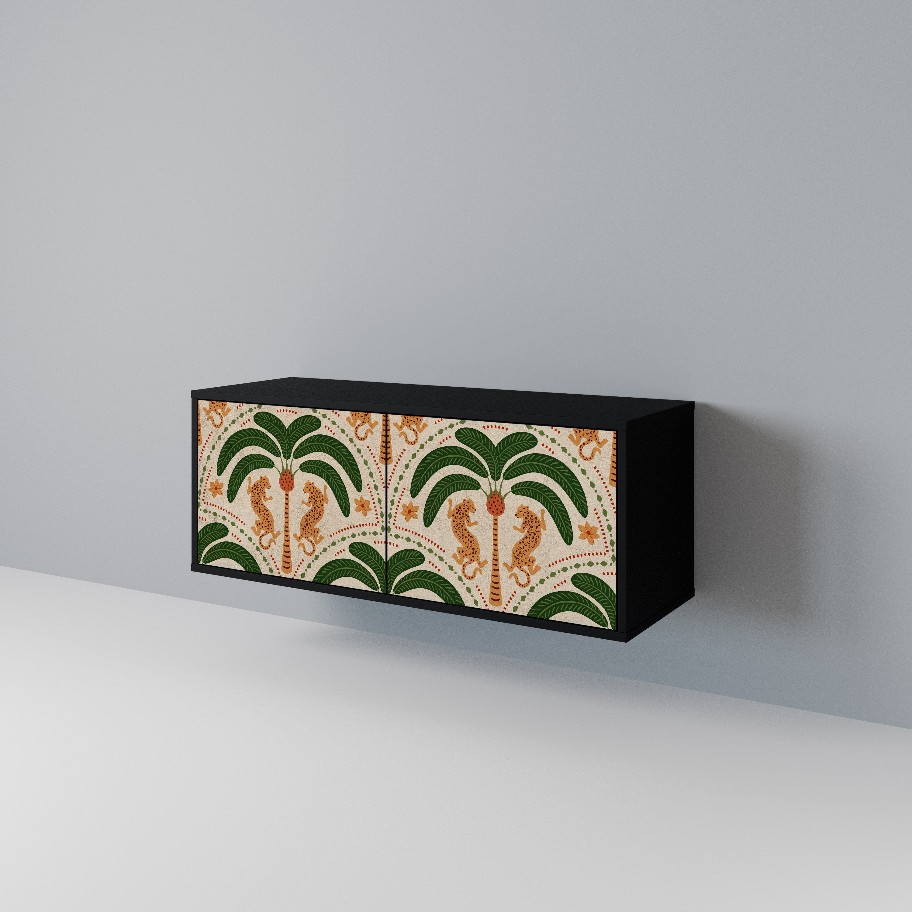 DANCING PREDATORS Kompakt TV-skåp med 2 dörrar