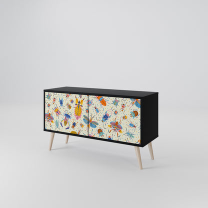 COLORFUL INSECTS Kompakt TV-bänk med 2 dörrar