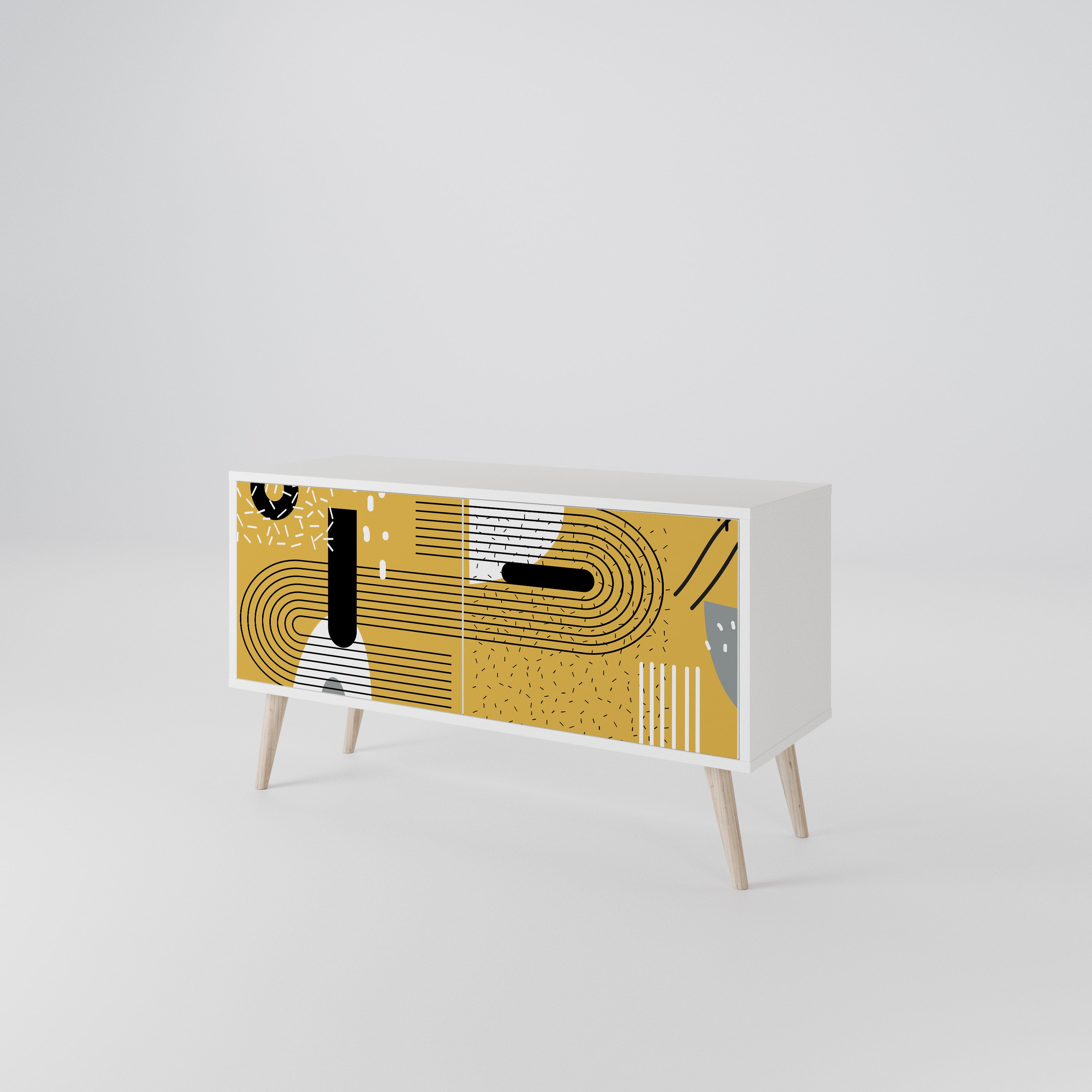 SHAPESHIFT SYMPHONY Compact 2-Door TV Cabinet
