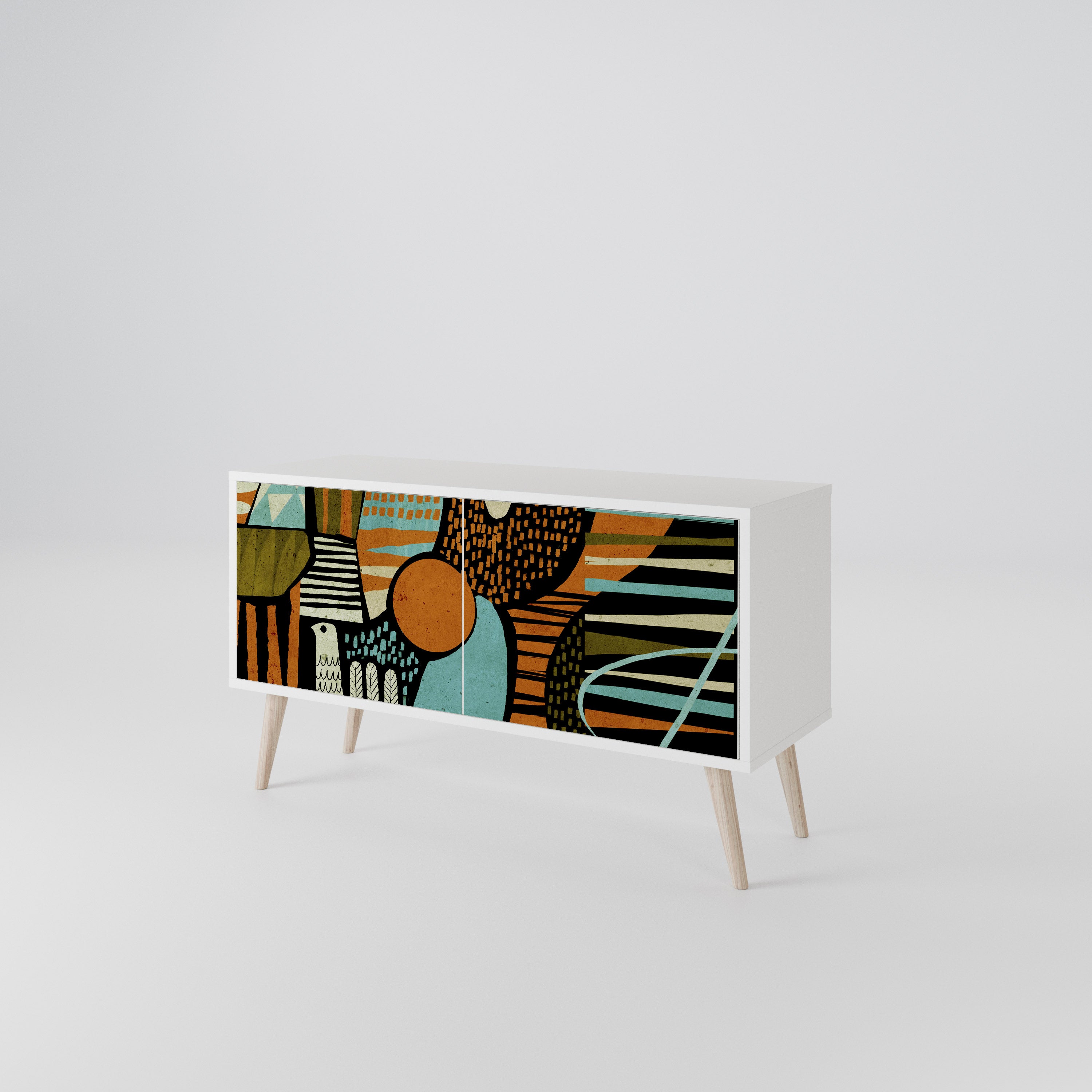 GEODE GLIMMER Compact 2-Door TV Cabinet
