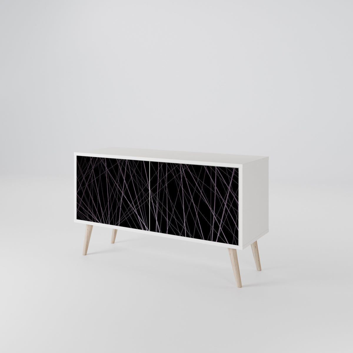 SHIMMER SPIDERGRAM Kompakt TV-bänk med 2 dörrar
