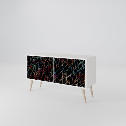 LUMINOUS SNARE Kompakt TV-bänk med 2 dörrar
