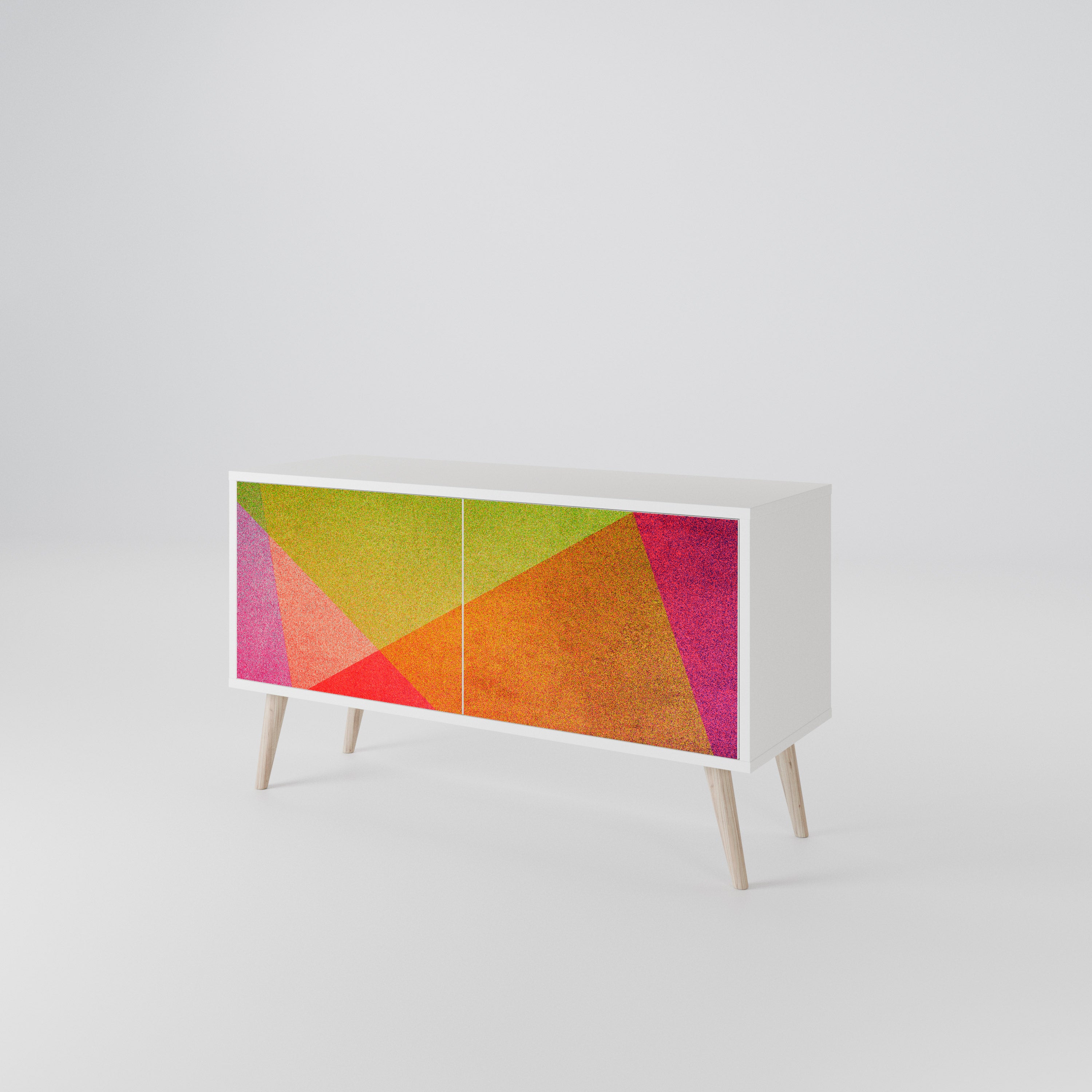 VIVID GEOMETRY Compact 2-Door TV Cabinet