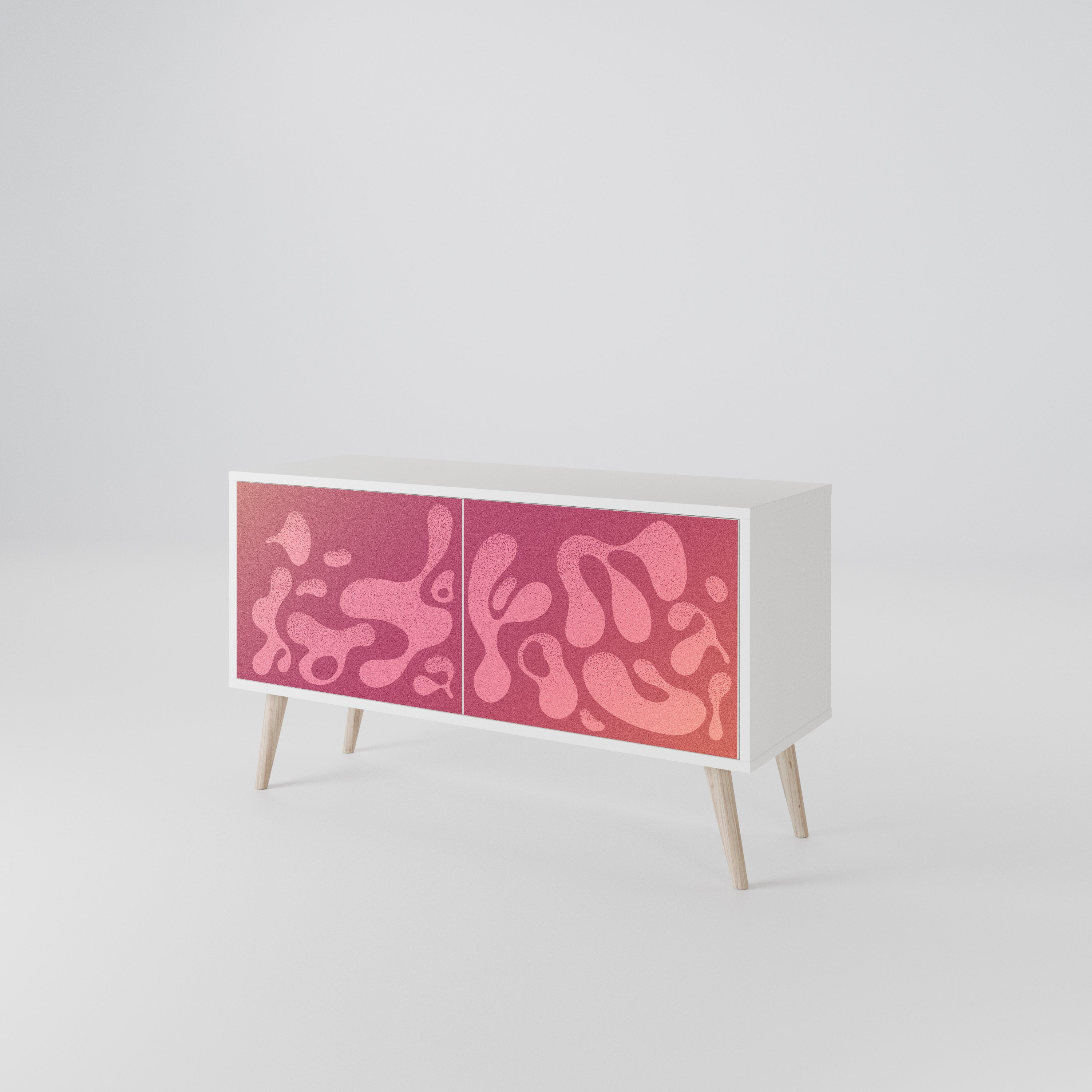 IRREGULAR PINK Compact 2-Door TV Cabinet