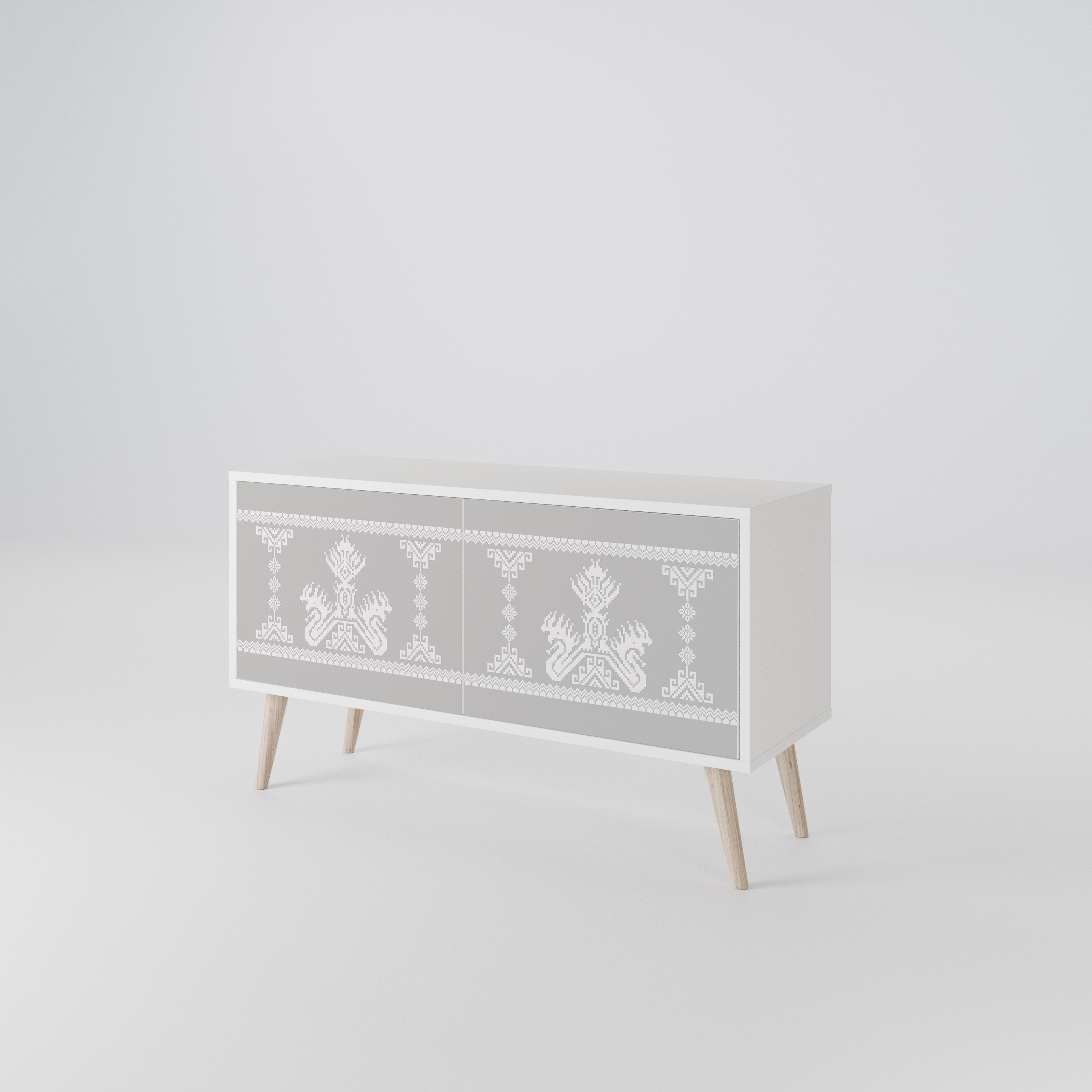 THAI GRAY Compact 2-Door TV Cabinet