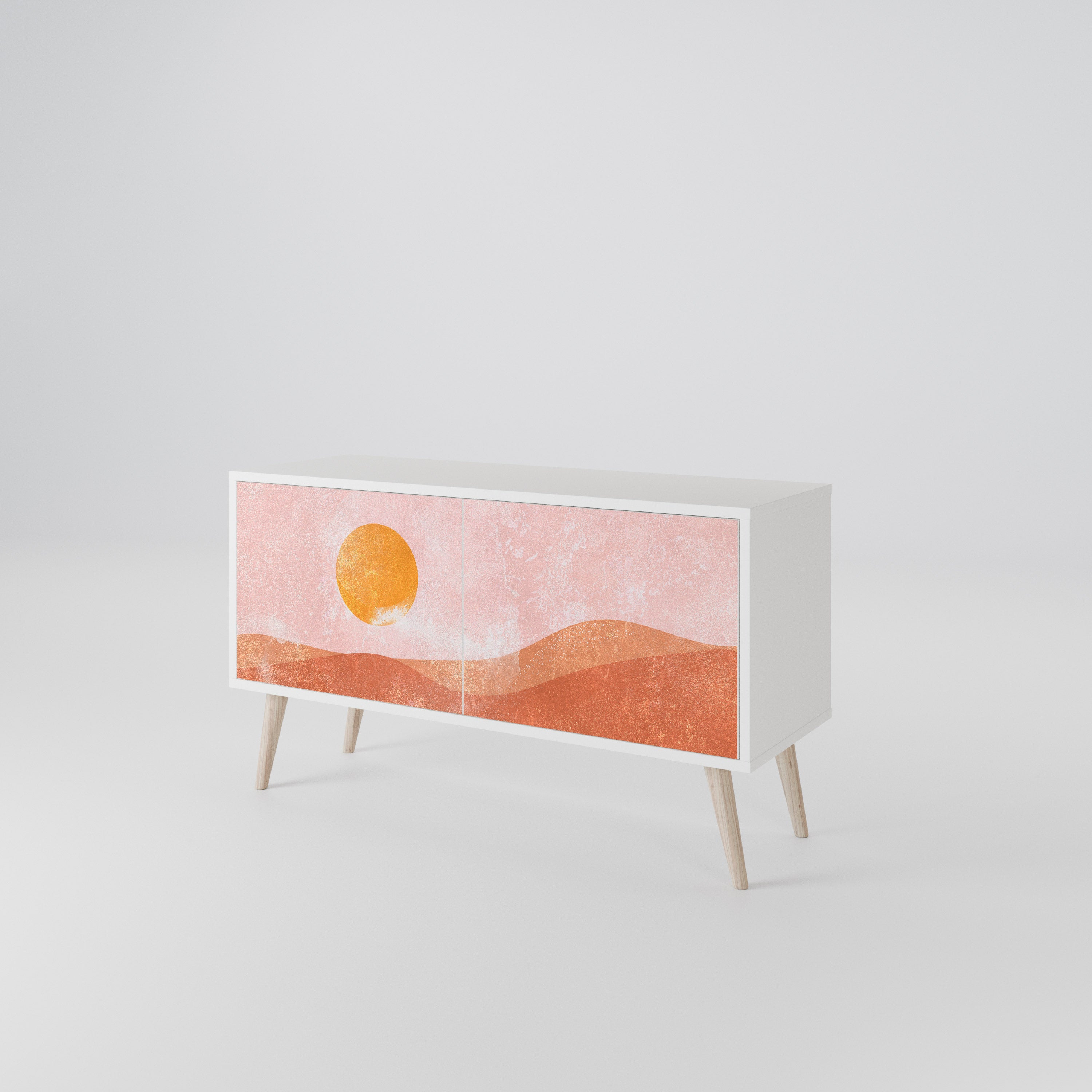 LUMINOUS SUNLIGHT Kompakt TV-bänk med 2 dörrar