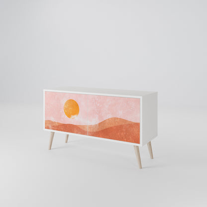 LUMINOUS SUNLIGHT Kompakt TV-bänk med 2 dörrar