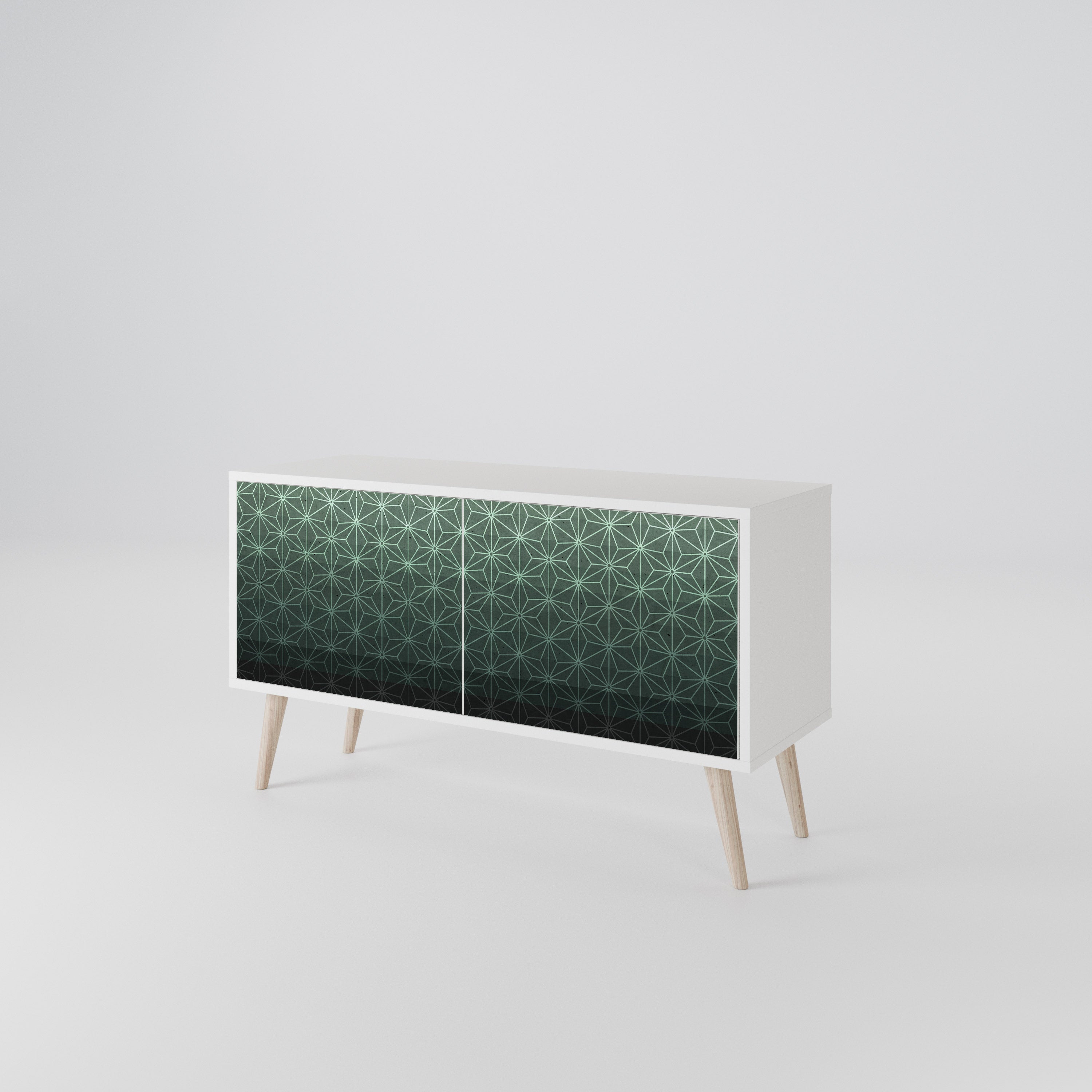 ORNAMENTAL GLIMMER Kompakt TV-bänk med 2 dörrar