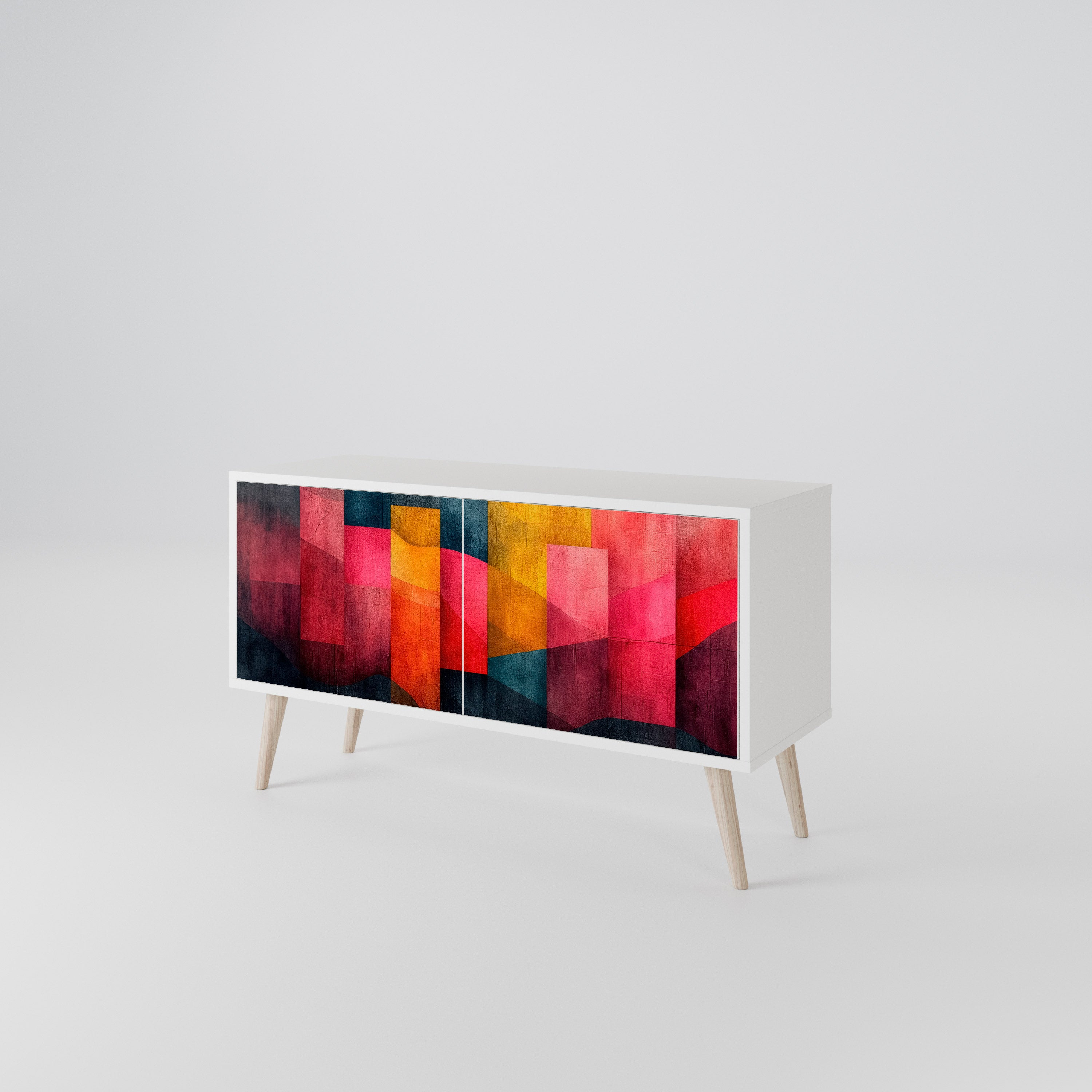 COLORFUL SOUNDS Kompakt TV-bänk med 2 dörrar