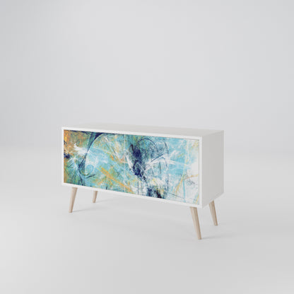 ABSTRACT THOUGHTS Kompakt TV-bänk med 2 dörrar