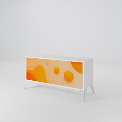 ORANGE ARRANGEMENT Kompakt TV-bänk med 2 dörrar
