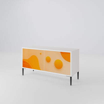 ORANGE ARRANGEMENT Kompakt TV-bänk med 2 dörrar