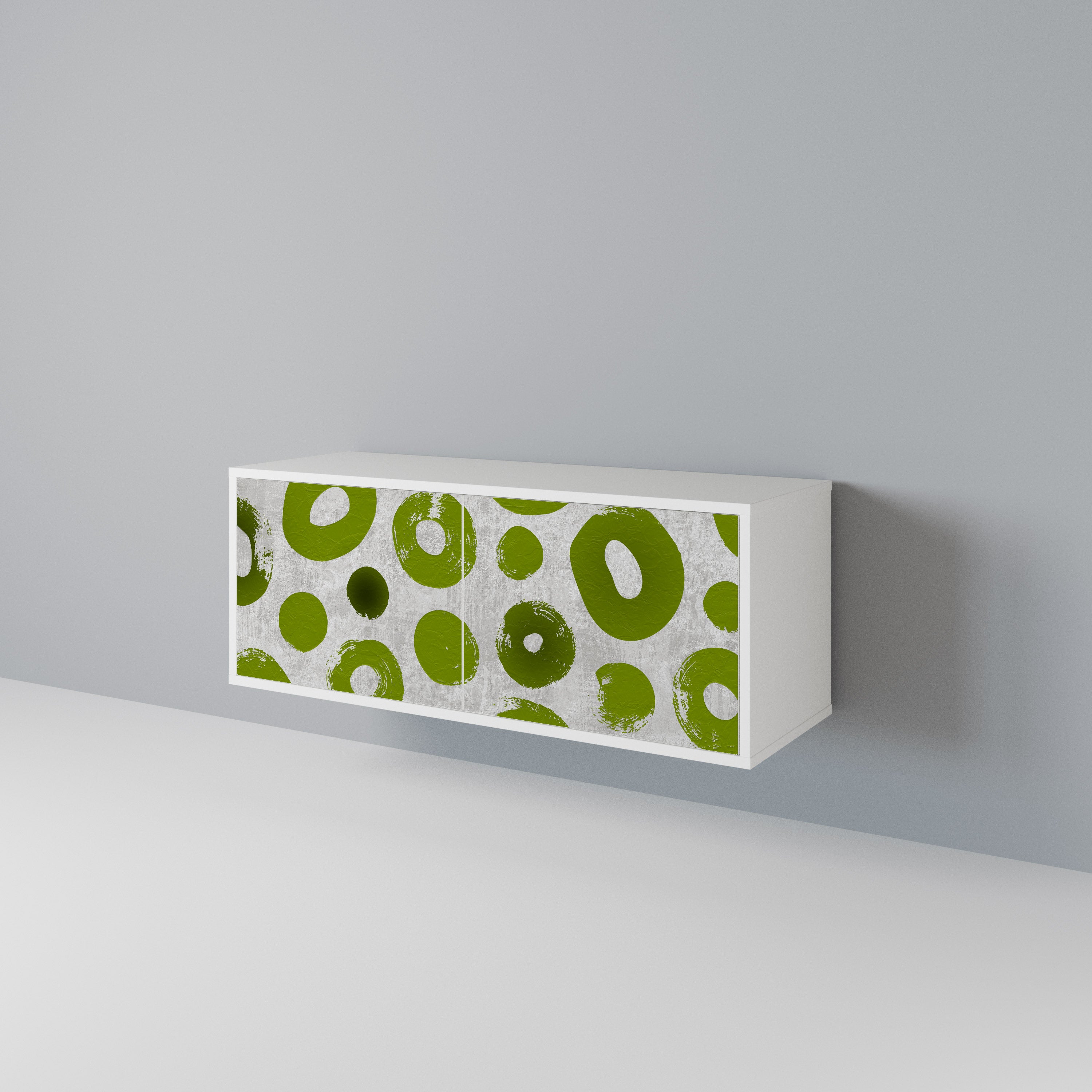 GREEN RHAPSODY Compact 2-Door TV Cabinet