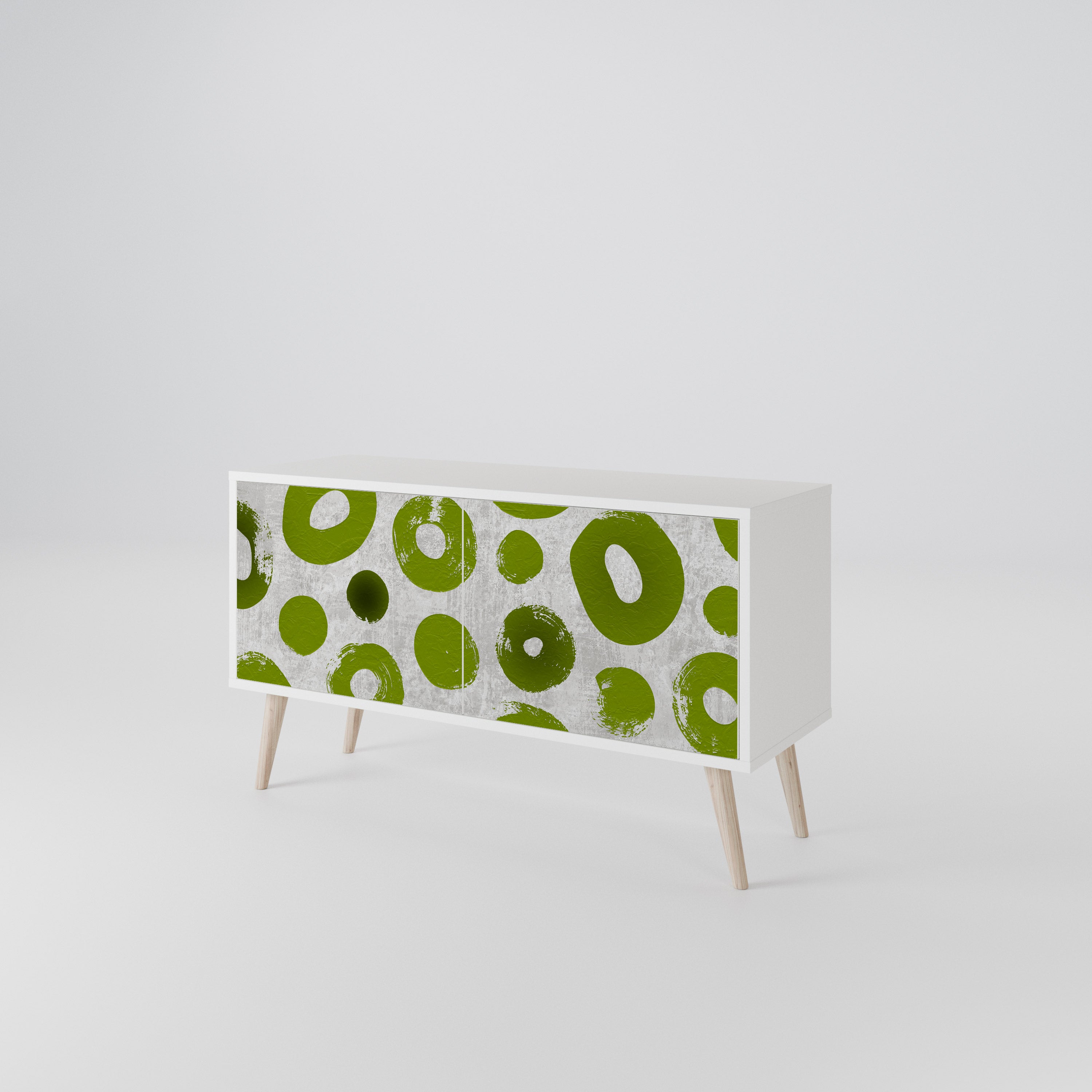 GREEN RHAPSODY Compact 2-Door TV Cabinet