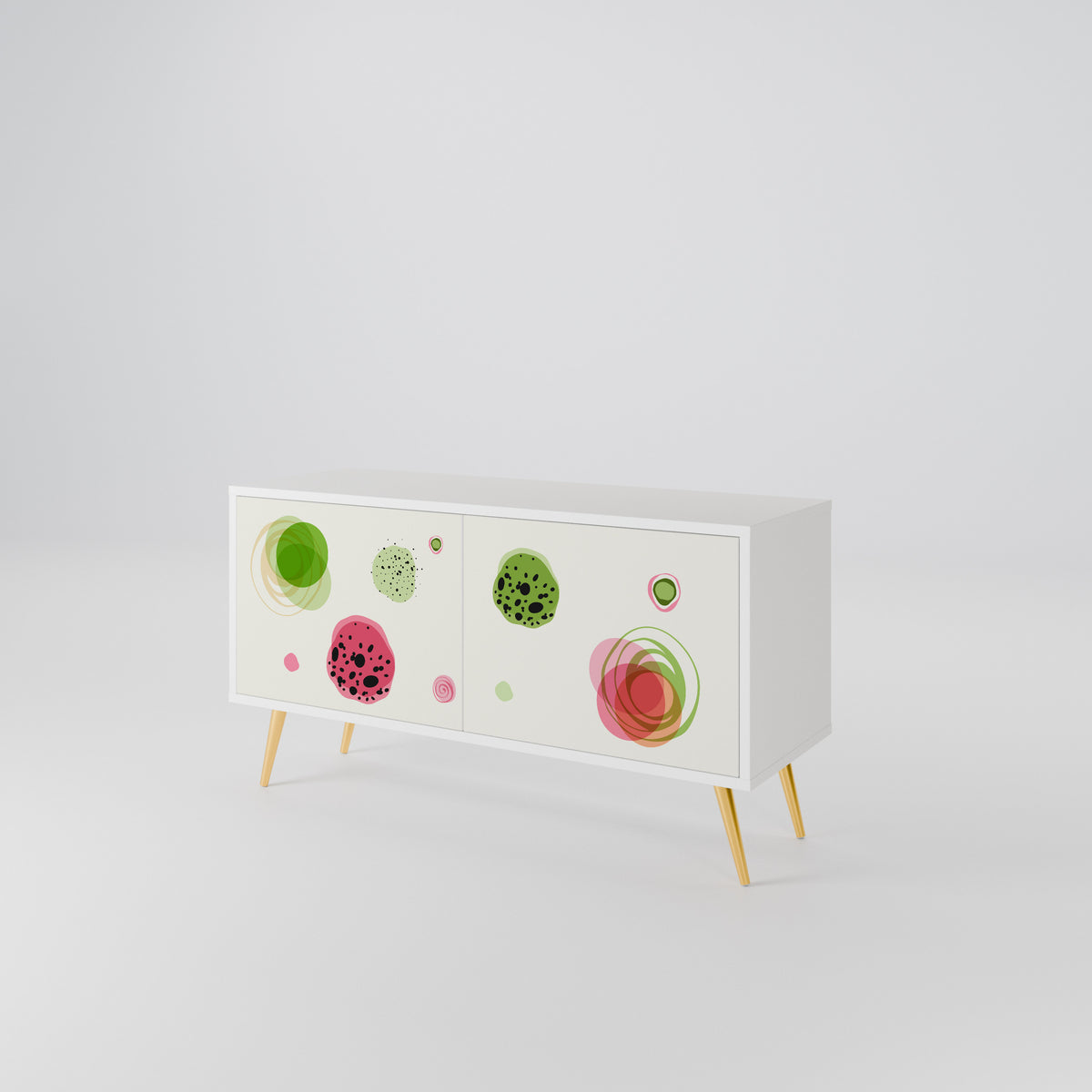 COLORFUL COSMOS Kompakt TV-bänk med 2 dörrar