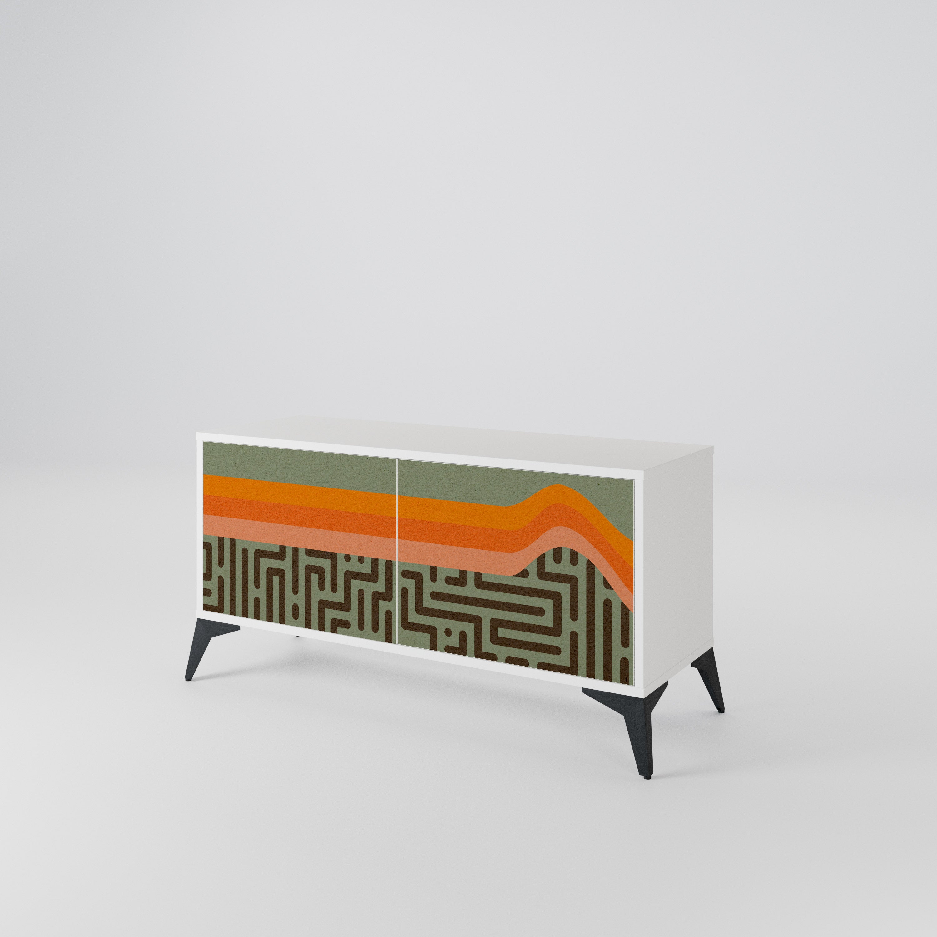 SIMPLE SOLUTIONS Compact 2-Door TV Cabinet