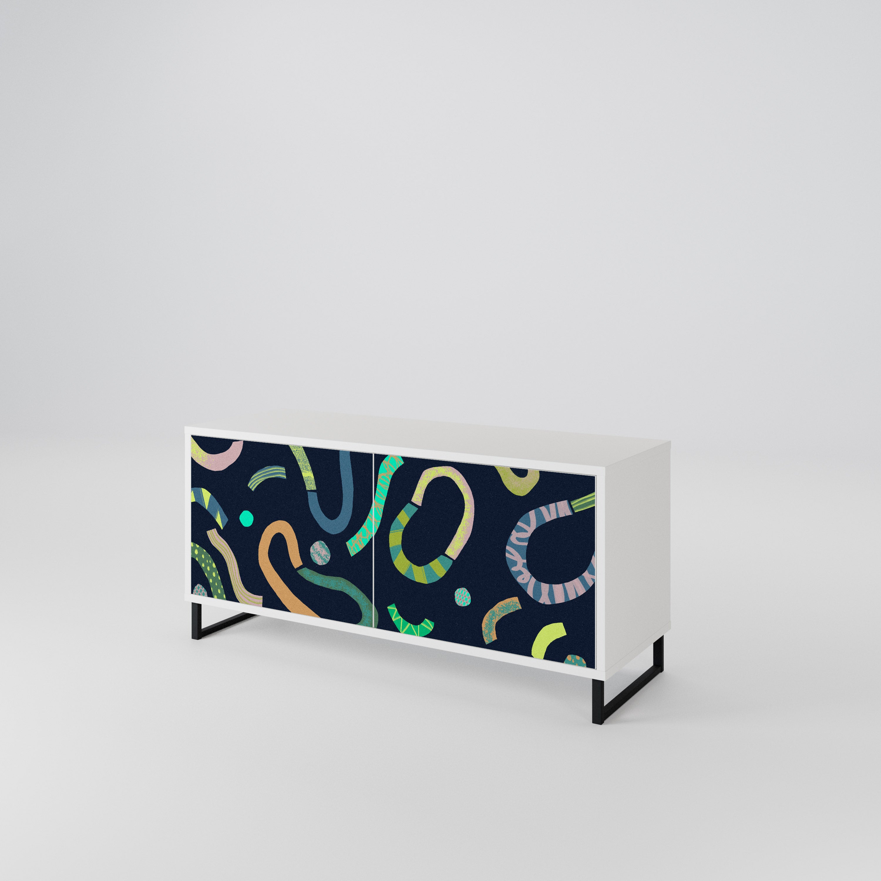 CONTRAST DANCE Compact 2-Door TV Cabinet