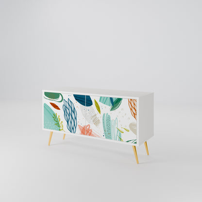 BOTANICAL HURRICANE Kompakt TV-bänk med 2 dörrar