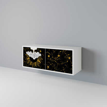 STELLAR CONSTELLATIONS Kompakt TV-bänk med 2 dörrar