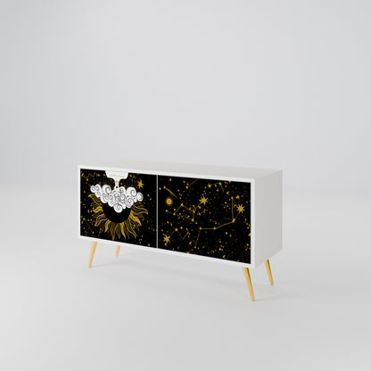 STELLAR CONSTELLATIONS Kompakt TV-bänk med 2 dörrar
