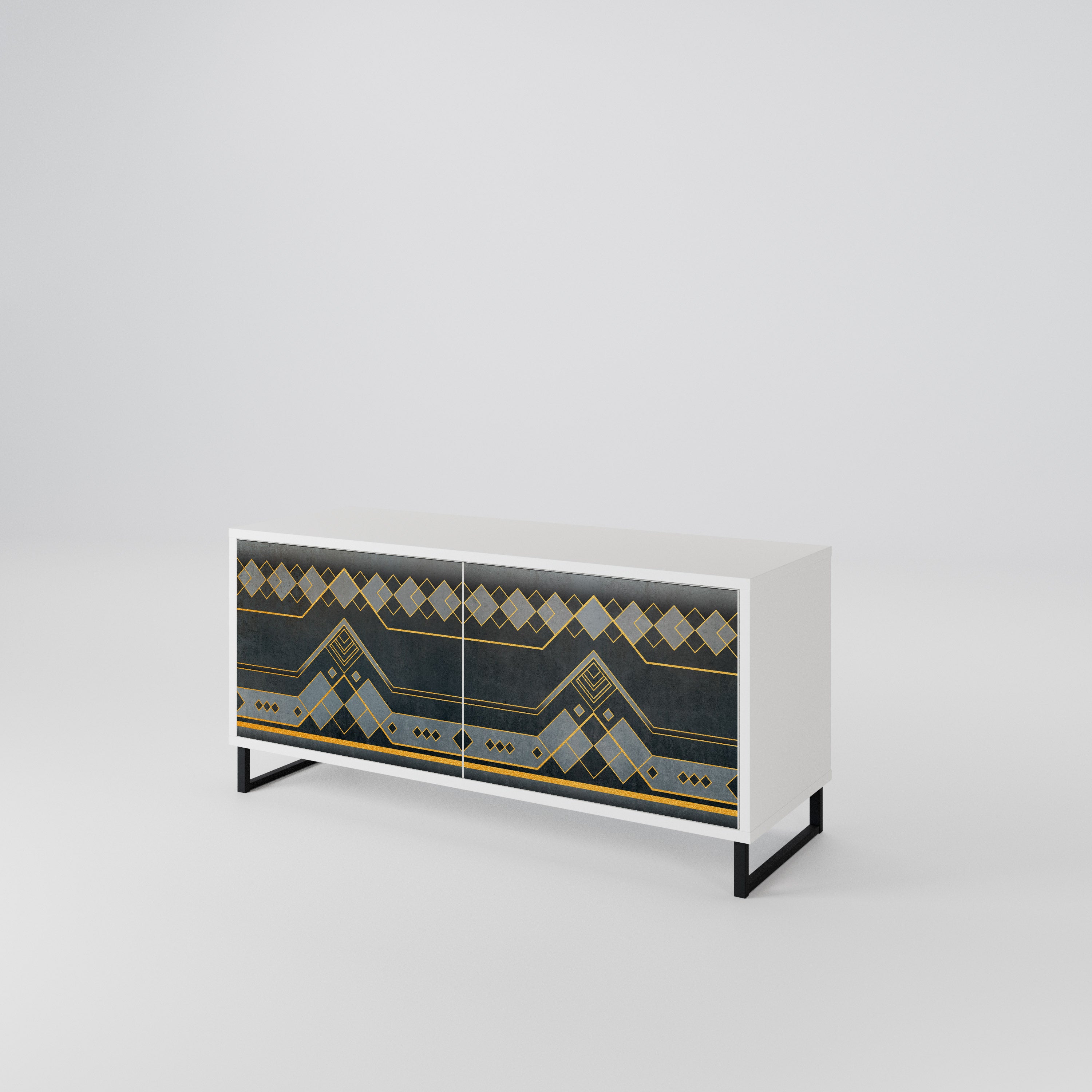ROYAL ORDINARINESS Compact 2-Door TV Cabinet