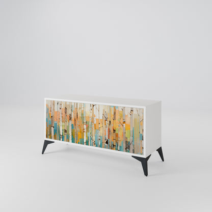BIRCH KALEIDOSCOPE Kompakt TV-bänk med 2 dörrar