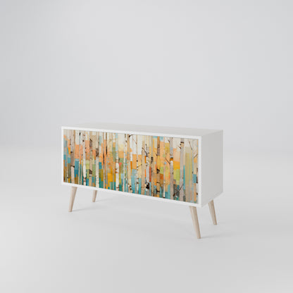 BIRCH KALEIDOSCOPE Kompakt TV-bänk med 2 dörrar