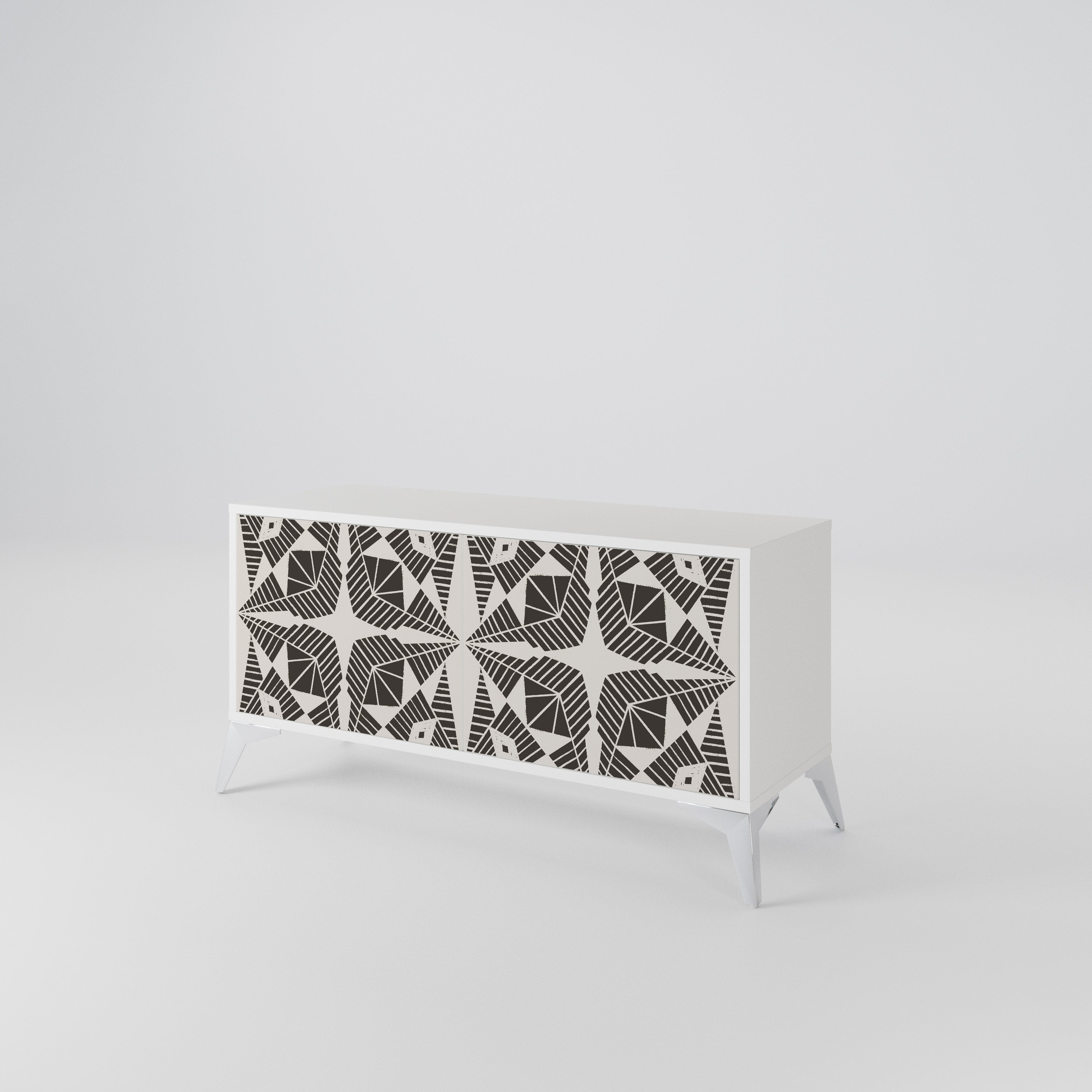 MONOCHROME NEXUS Compact 2-Door TV Cabinet