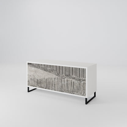GRAIN LINES Kompakt TV-bänk med 2 dörrar