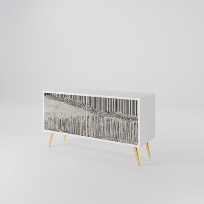 GRAIN LINES Kompakt TV-bänk med 2 dörrar