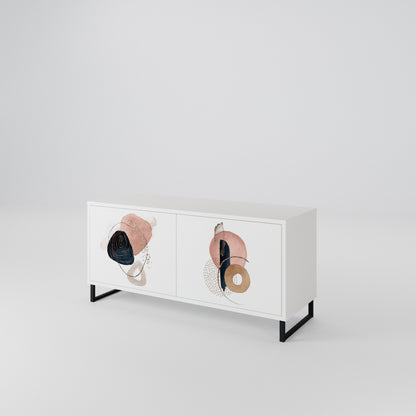 COLORFUL SHAPES Kompakt TV-bänk med 2 dörrar