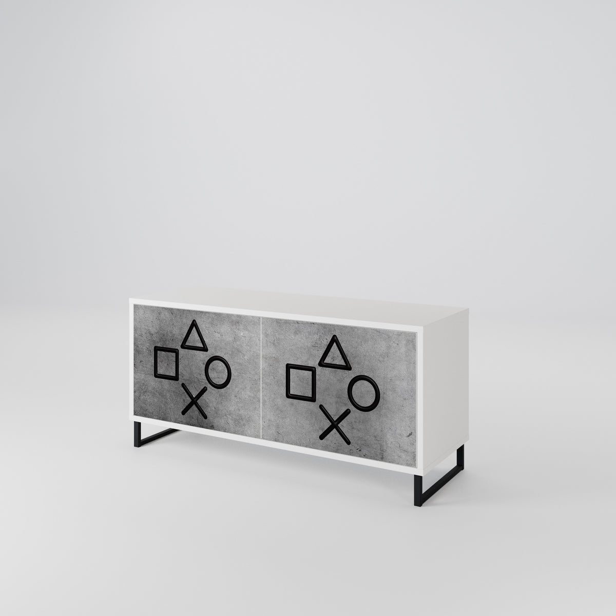 GAMER CHOICE Compact 2-Door TV Cabinet